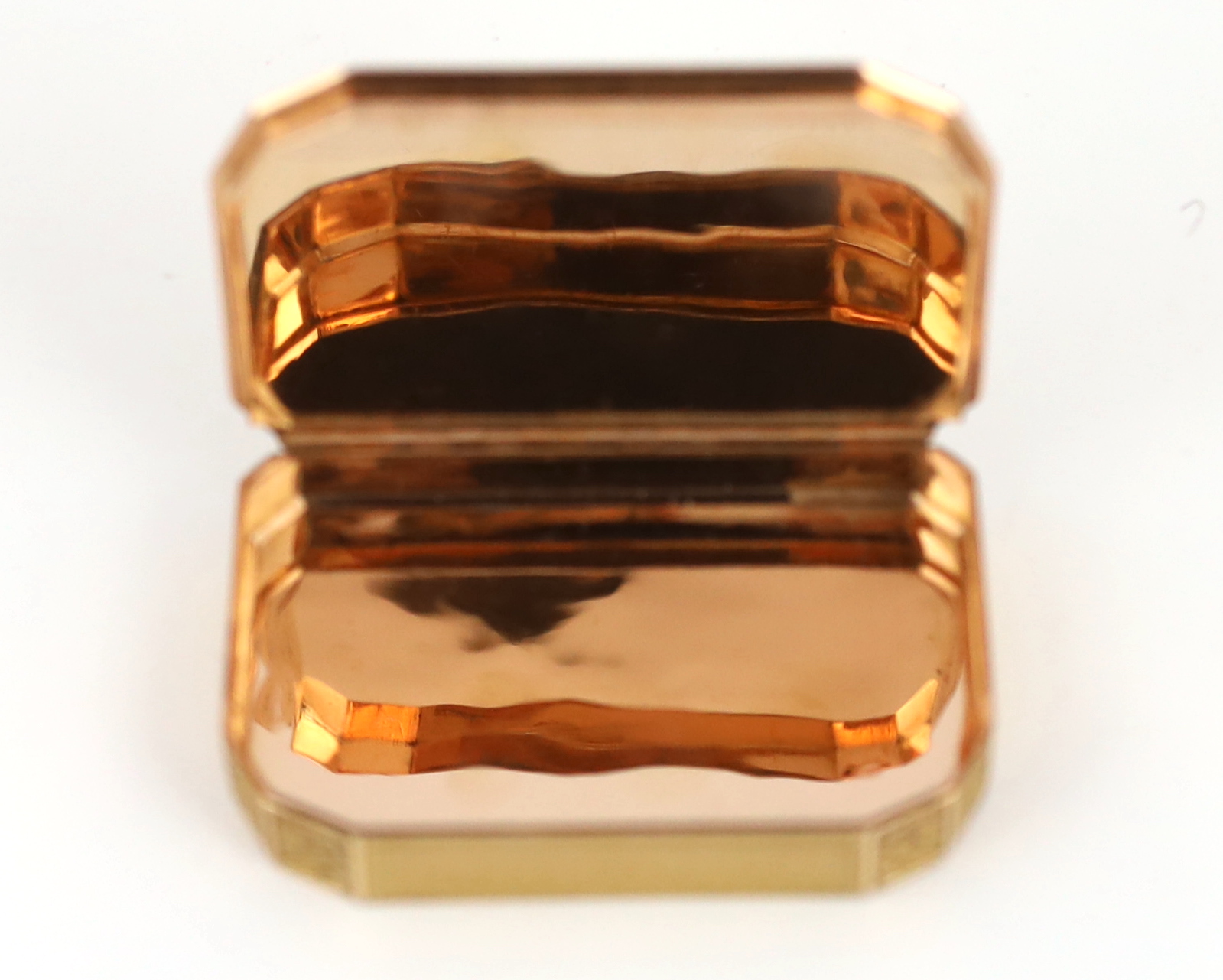 A 19th century Swiss engraved gold table snuff box